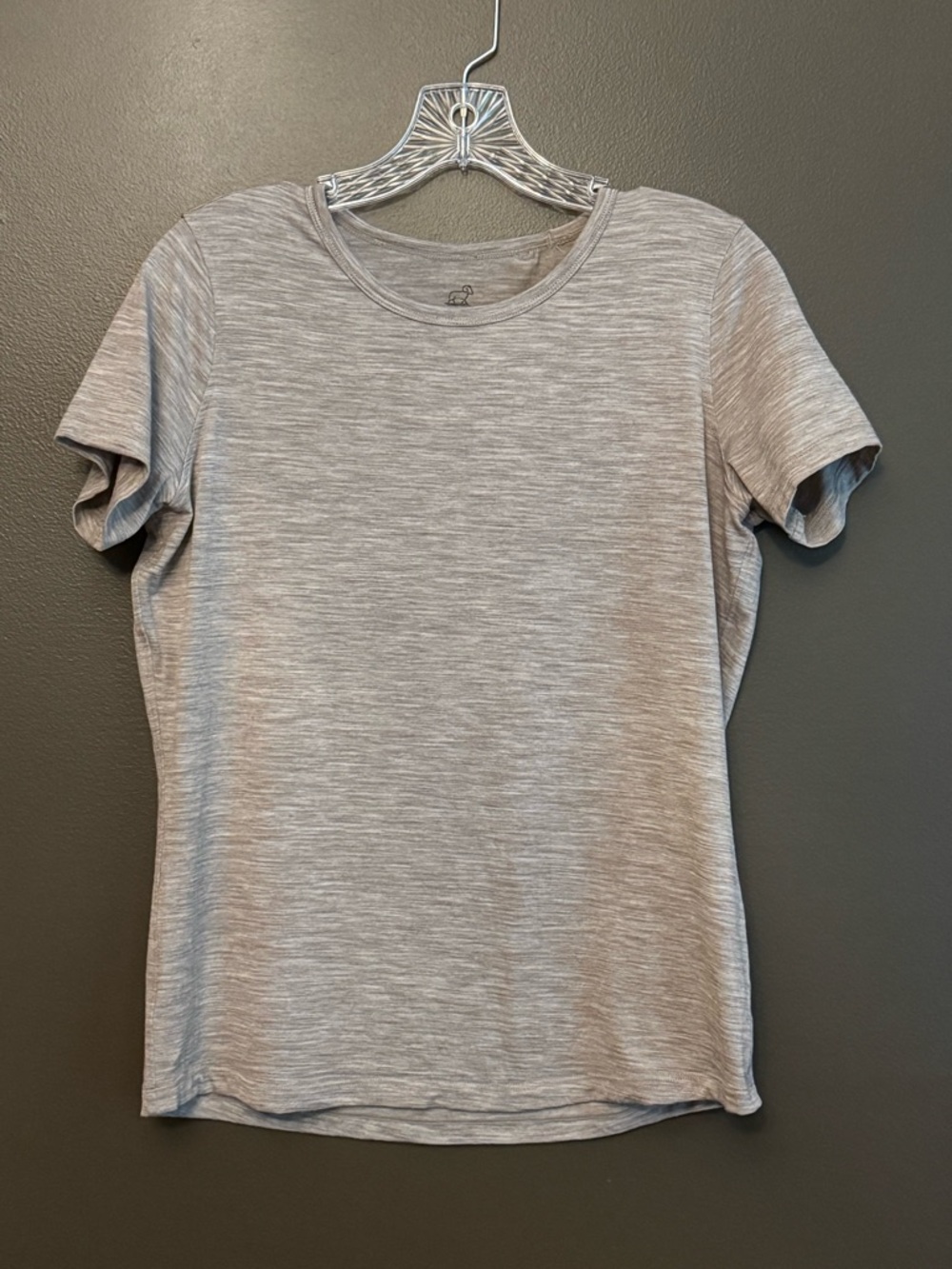 Woolx Liza Crewneck Short Sleeve Tee - Light Mocha